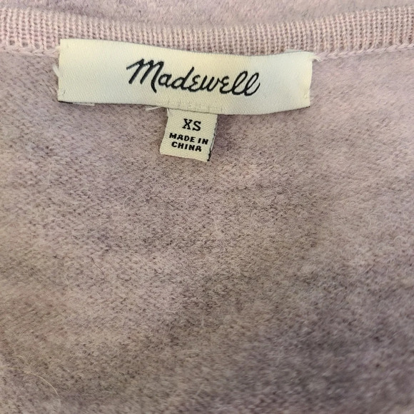 Madewell Lombard Sweater Coat in Heathered Shell Lilac - Picture 6 of 6